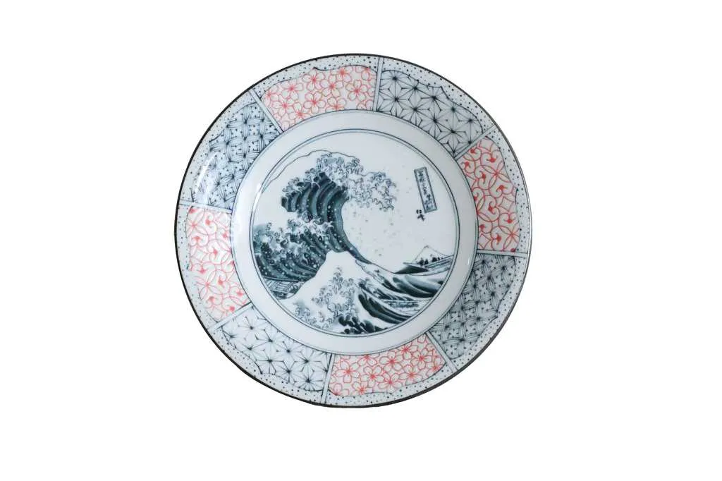 【新登場！安心の日本製！料理を引き立てる一皿！】Shonzui　染付波富士　大皿