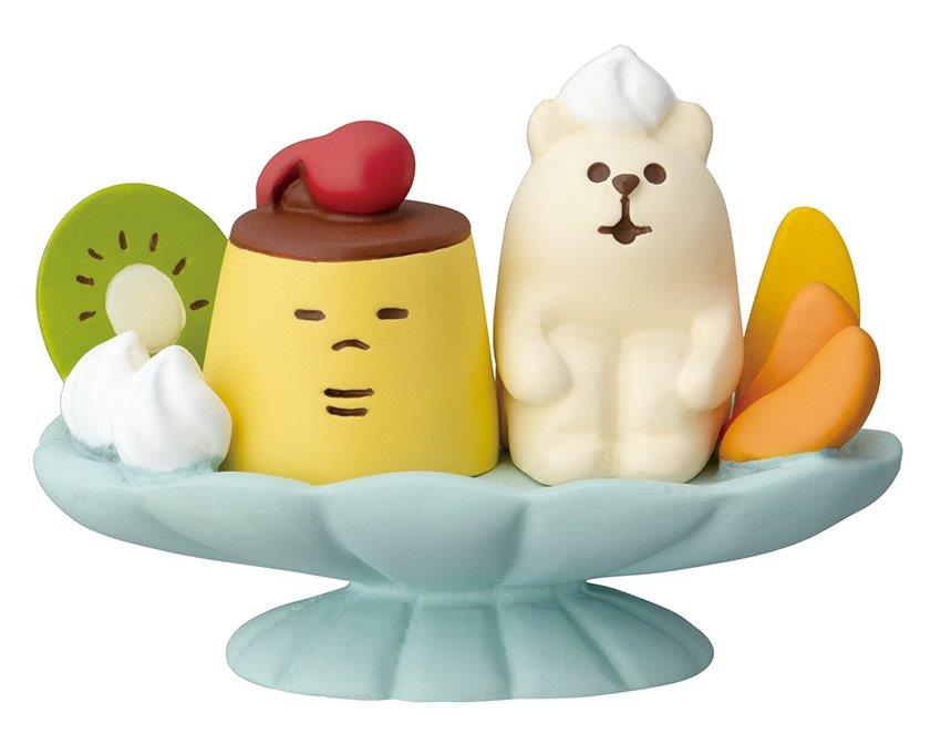 【新登場！Concombre 純喫茶コンブル 裏庭ガーデンカフェ】みっちりくま プリンアラモード