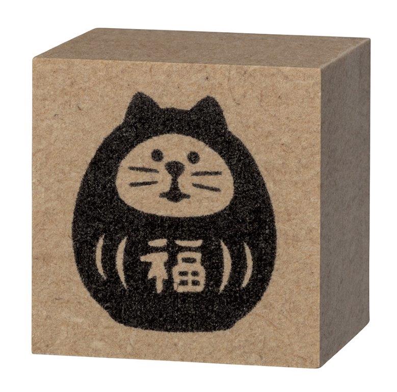 【ご紹介します！まったりかわいい！Concombre！】FUKUMONOはんこ  福猫だるま