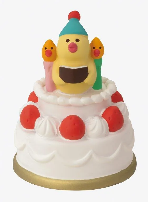【新登場！ほっこりした！『お誕生日』シリーズのマスコット！】歌うインコ バースデーケーキ