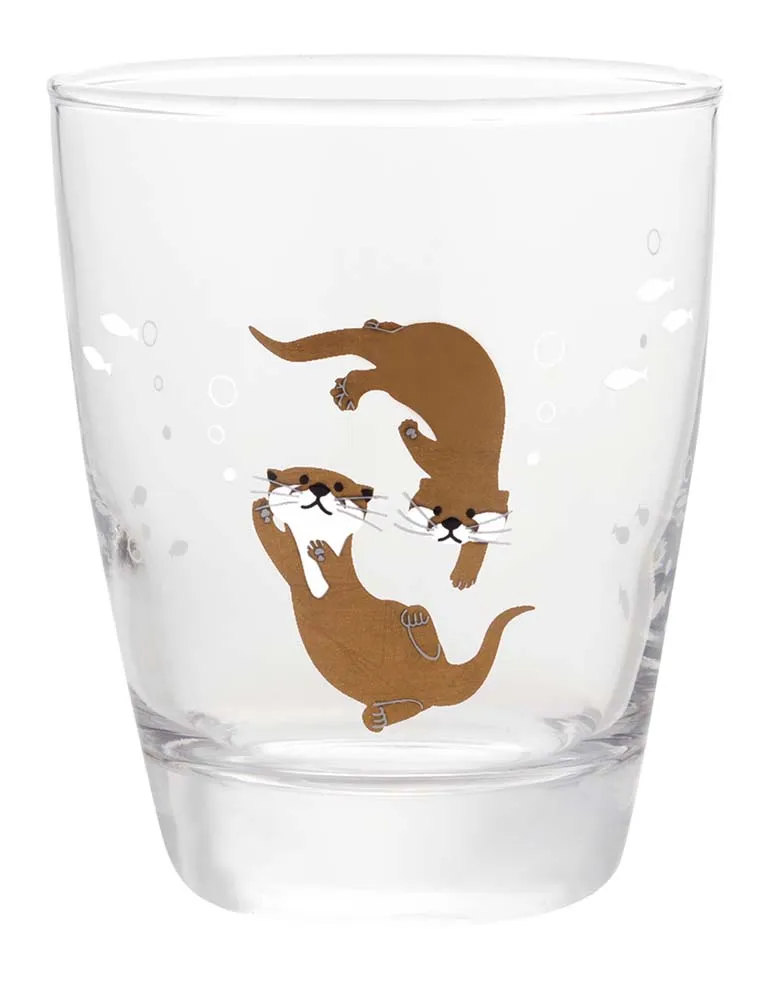 【新登場！海の人気者たちのグラス！水槽グラス！】水槽グラス  カワウソ
