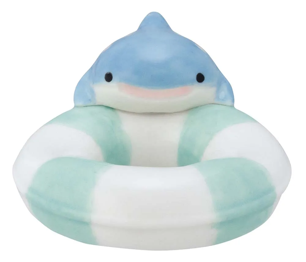 【新登場！まりんシリーズころりんまりん！海の生きもの達が沢山！】うきわ箸置き  じんべえざめ