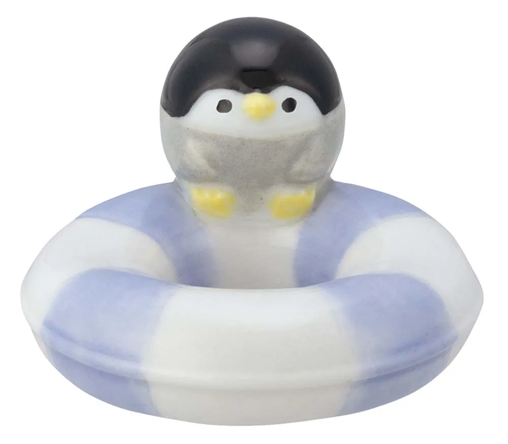 【新登場！まりんシリーズころりんまりん！海の生きもの達が沢山！】うきわ箸置き  ぺんぎん