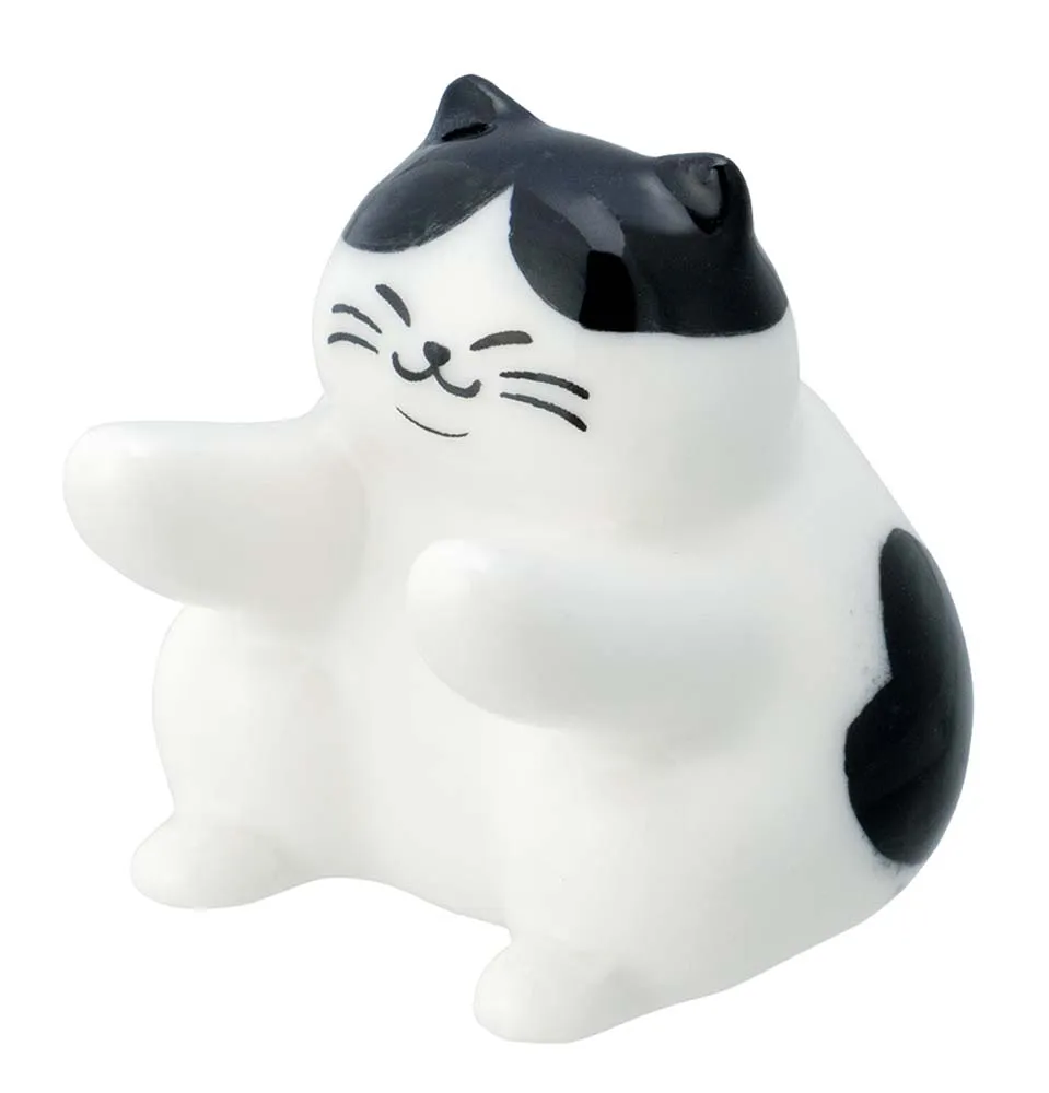 【新登場！ほっこりかわいい猫雑貨！ぼてねこたちの箸置き！】ぼてねこ箸置き  力持ち