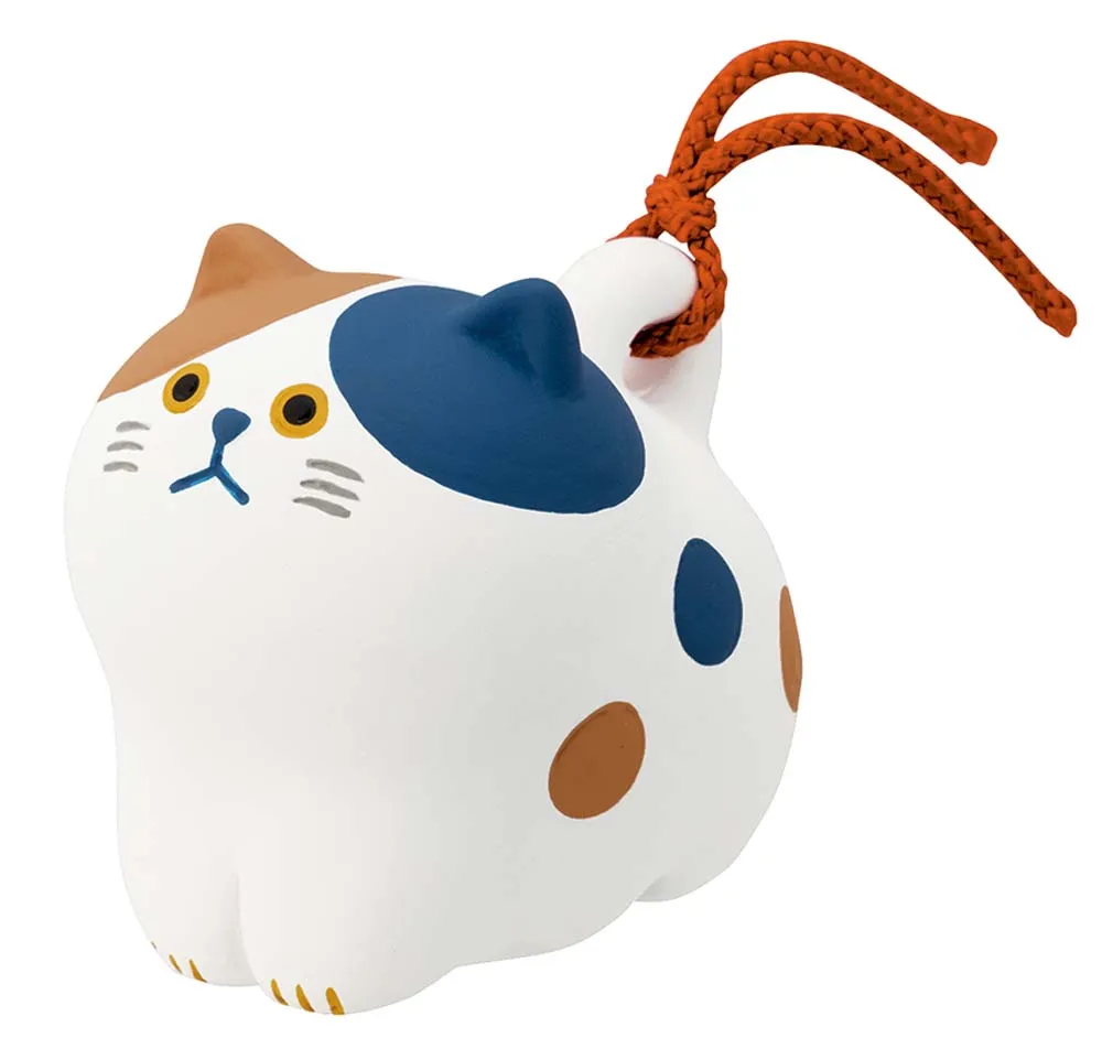 【新登場！ほっこりかわいい！猫の形をした土鈴です！】にゃん福土鈴  ミケ
