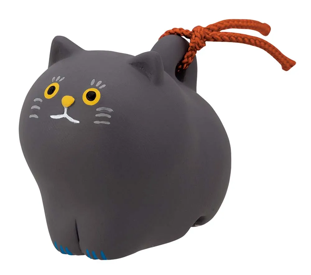 【新登場！ほっこりかわいい！猫の形をした土鈴です！】にゃん福土鈴  クロ