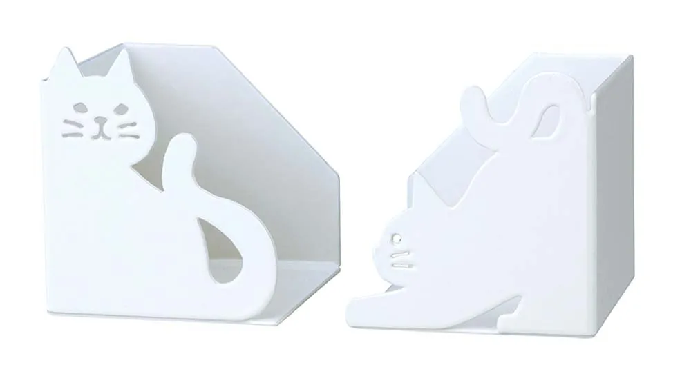 【新登場！NEKODECOKITCHENシリーズ！かわいい猫雑貨！】ラップ・ティッシュホルダー  WH