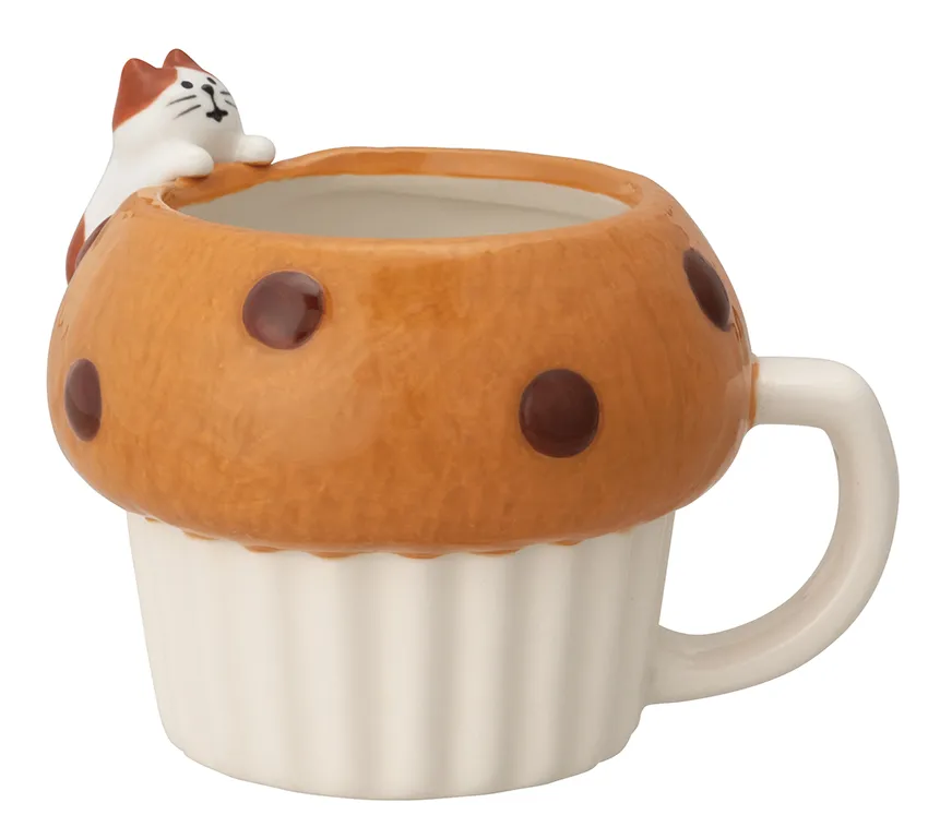 【新登場！まったりかわいい！Concombreシリーズ！】おおきなパンのマグカップ  マフィン