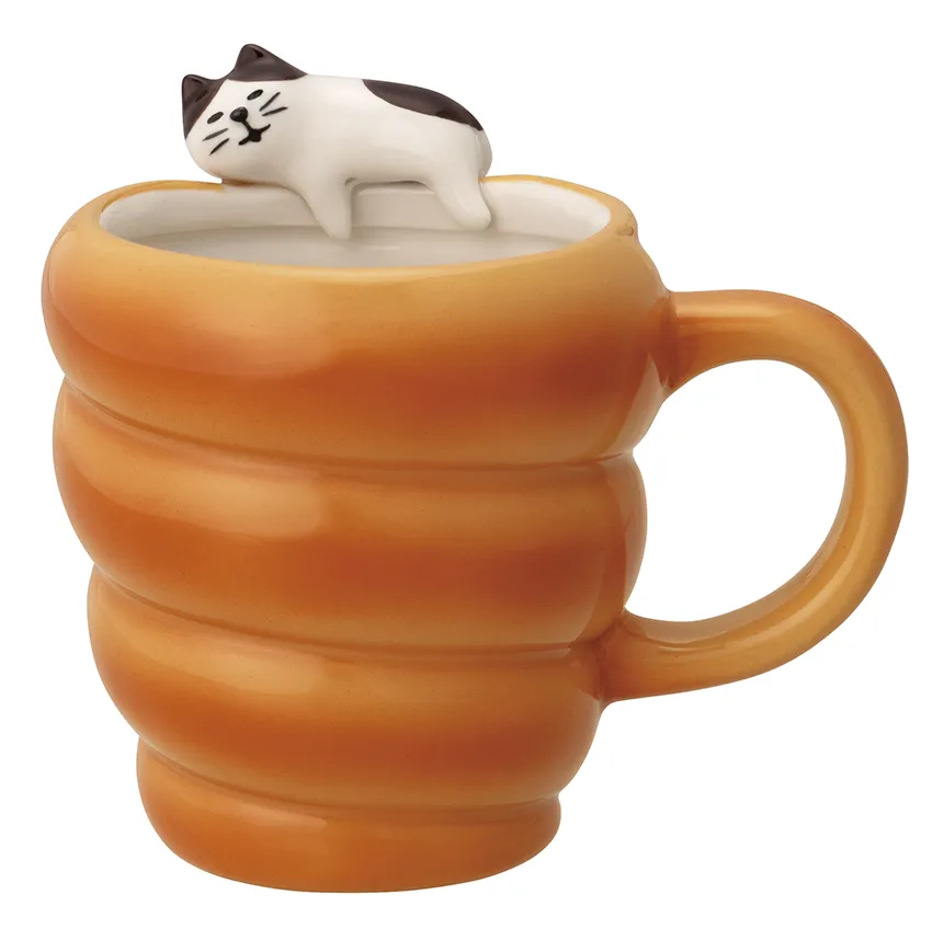 【新登場！まったりかわいい！Concombreシリーズ！】おおきなパンのマグカップ  コルネ