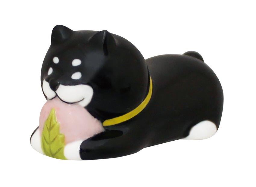 【ご紹介します！可愛い犬の箸置きです！ 】食いしん坊お箸置き  黒