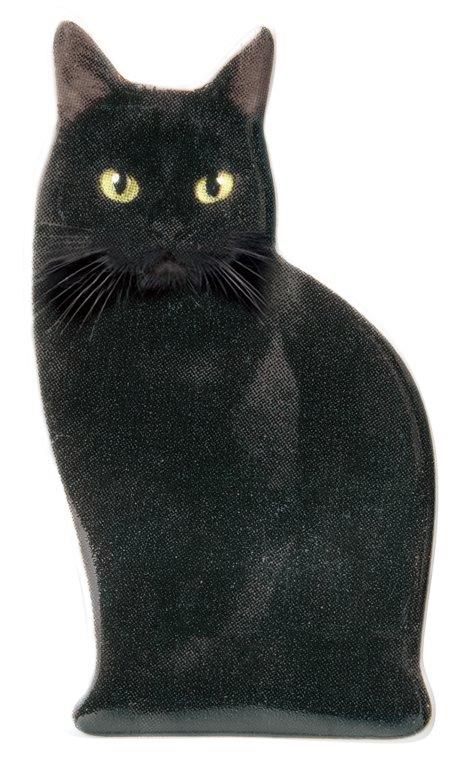 【ご紹介します！！リアルな猫たちが転写された陶器シリーズです！】リアルキャット箸置き  クロ