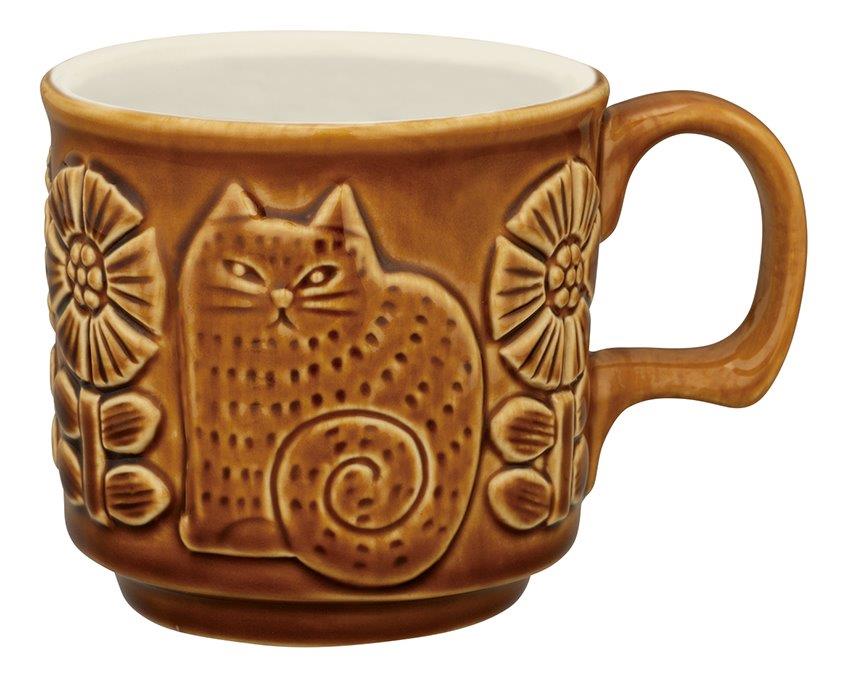 【ご紹介します！！『FIKA』シリーズのマグカップです！】FIKAレリーフマグ  CAT