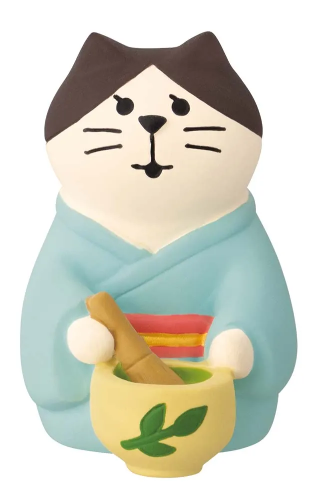 【新登場！concombreシリーズ！お茶でいっぷく福茶園！】お点前猫