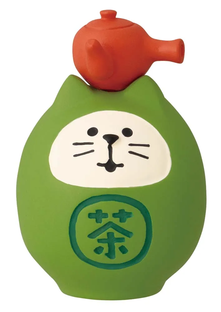 【新登場！concombreシリーズ！お茶でいっぷく福茶園！】日本茶猫だるま