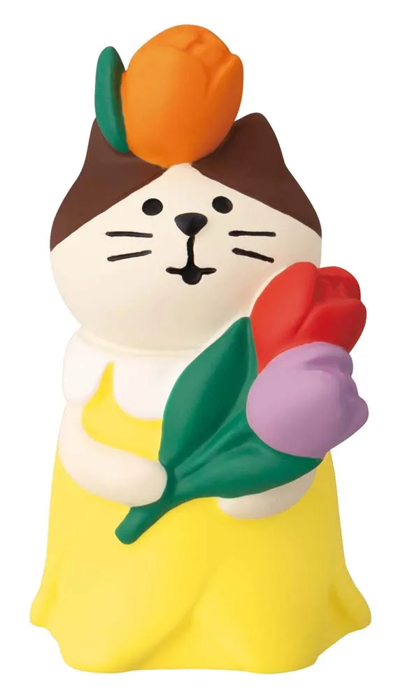 【新登場！concombreシリーズ！HelloSpring！】フラワーにゃんこ  チューリップ