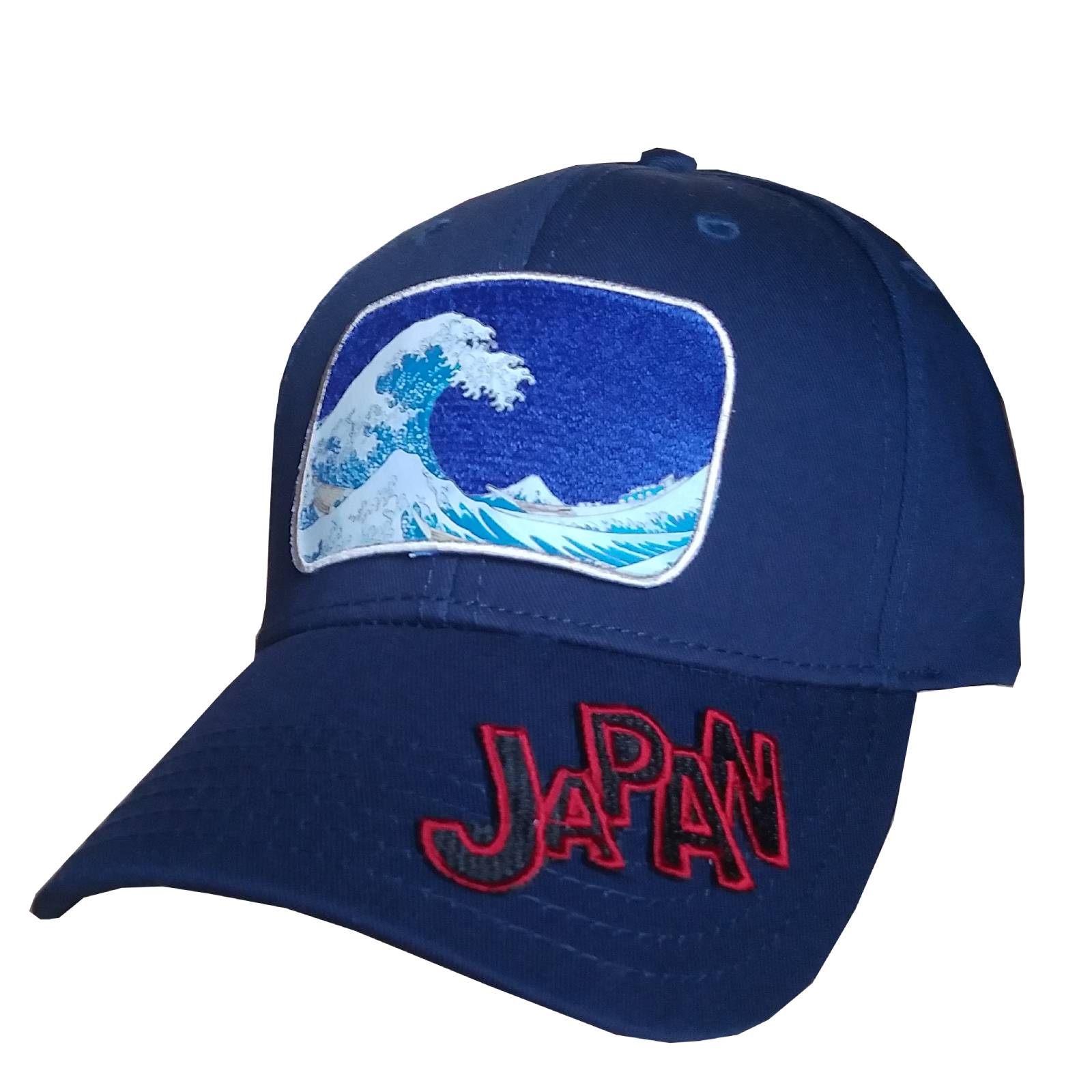 【新登場！カジュアルな和柄でスタイリッシュ！】浪裏CAP　ネイビー