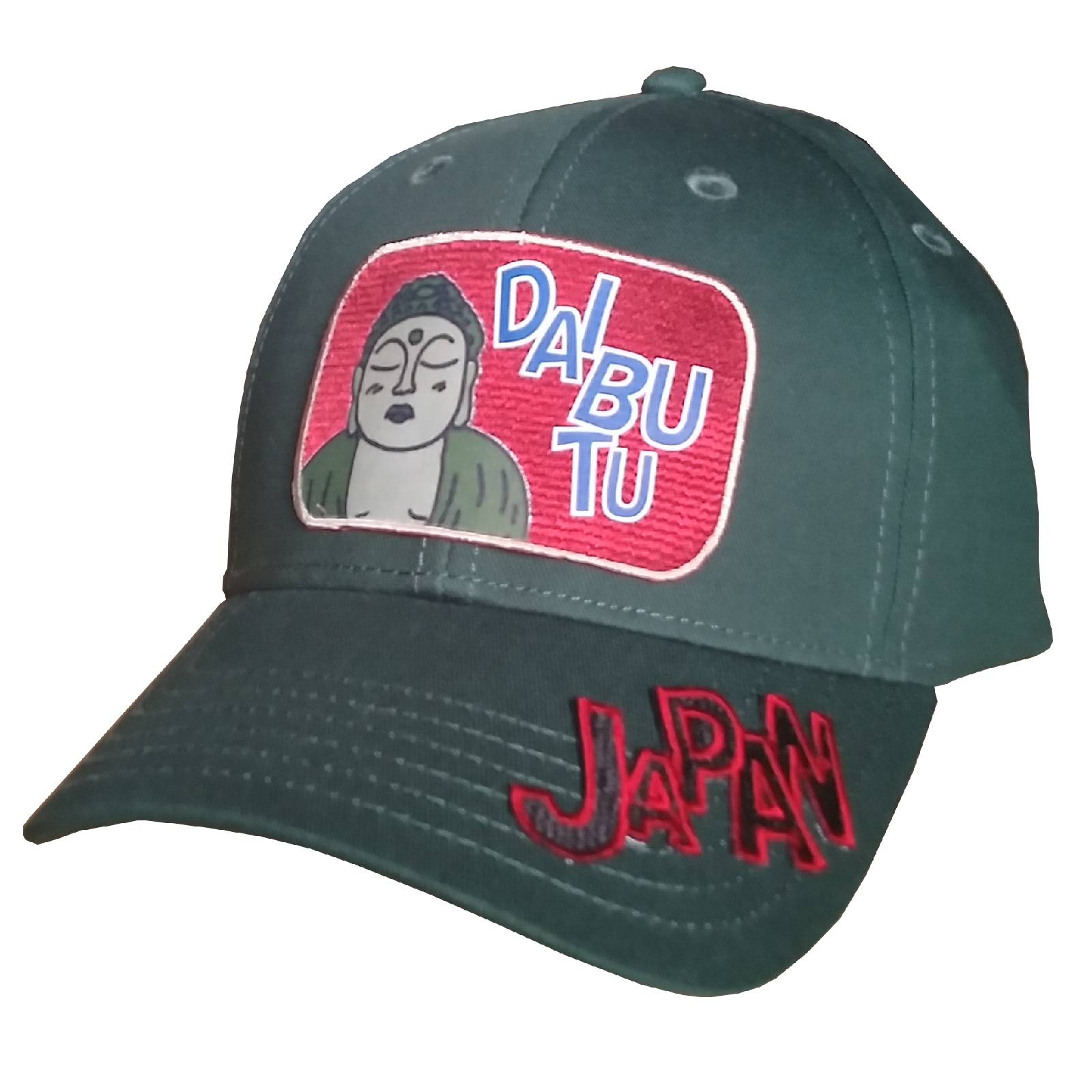 【新登場！カジュアルな和柄でスタイリッシュ！】大仏CAP　モスグリーン