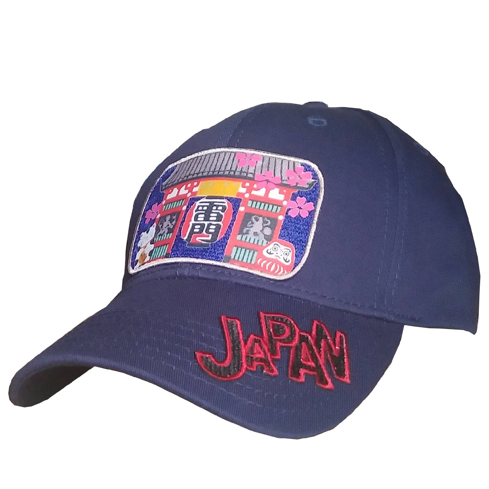 【新登場！ご当地柄！カジュアルスタイリッシュ！】雷門CAP　ネイビー