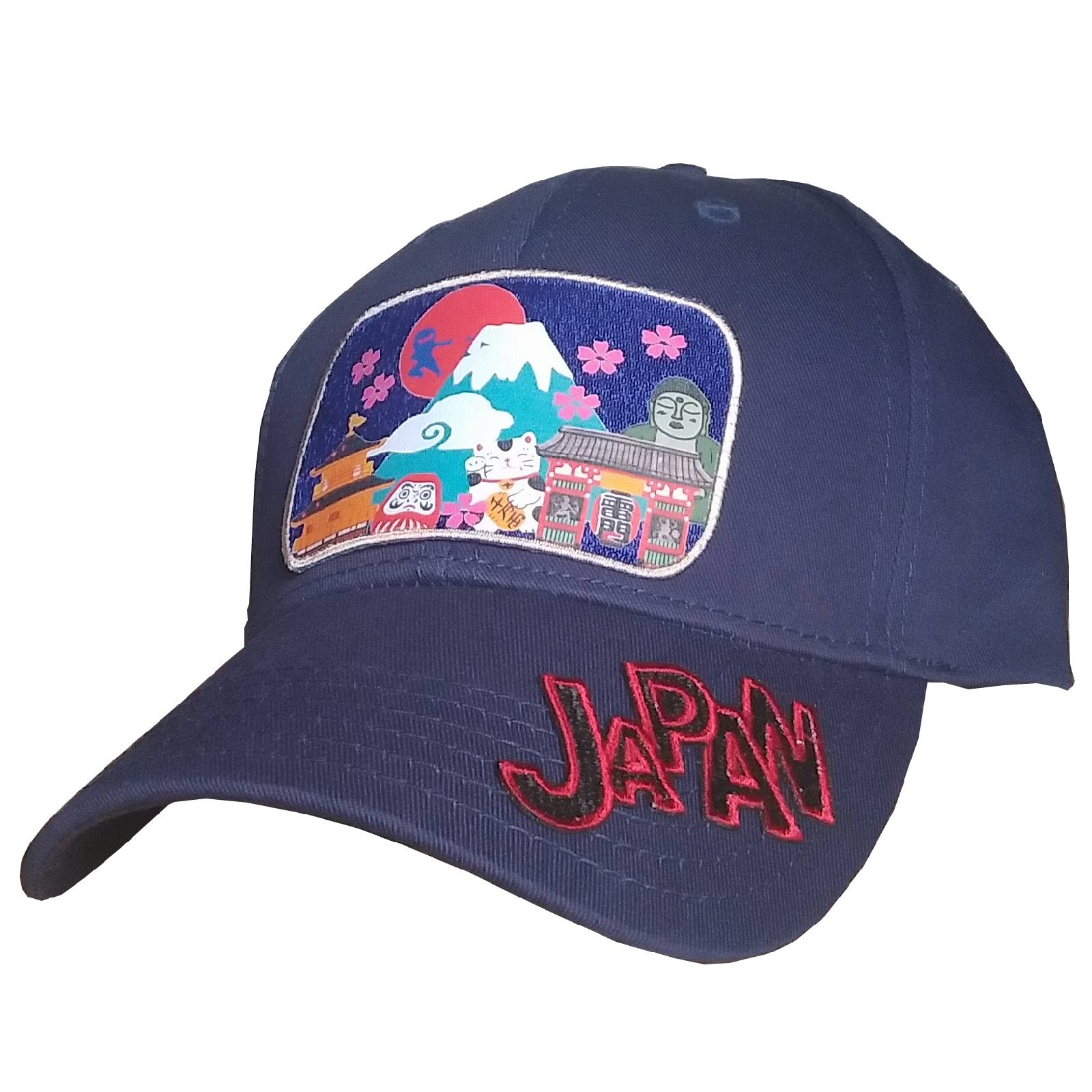 【新登場！カジュアルな和柄でスタイリッシュ！】ニッポンCAP　ネイビー