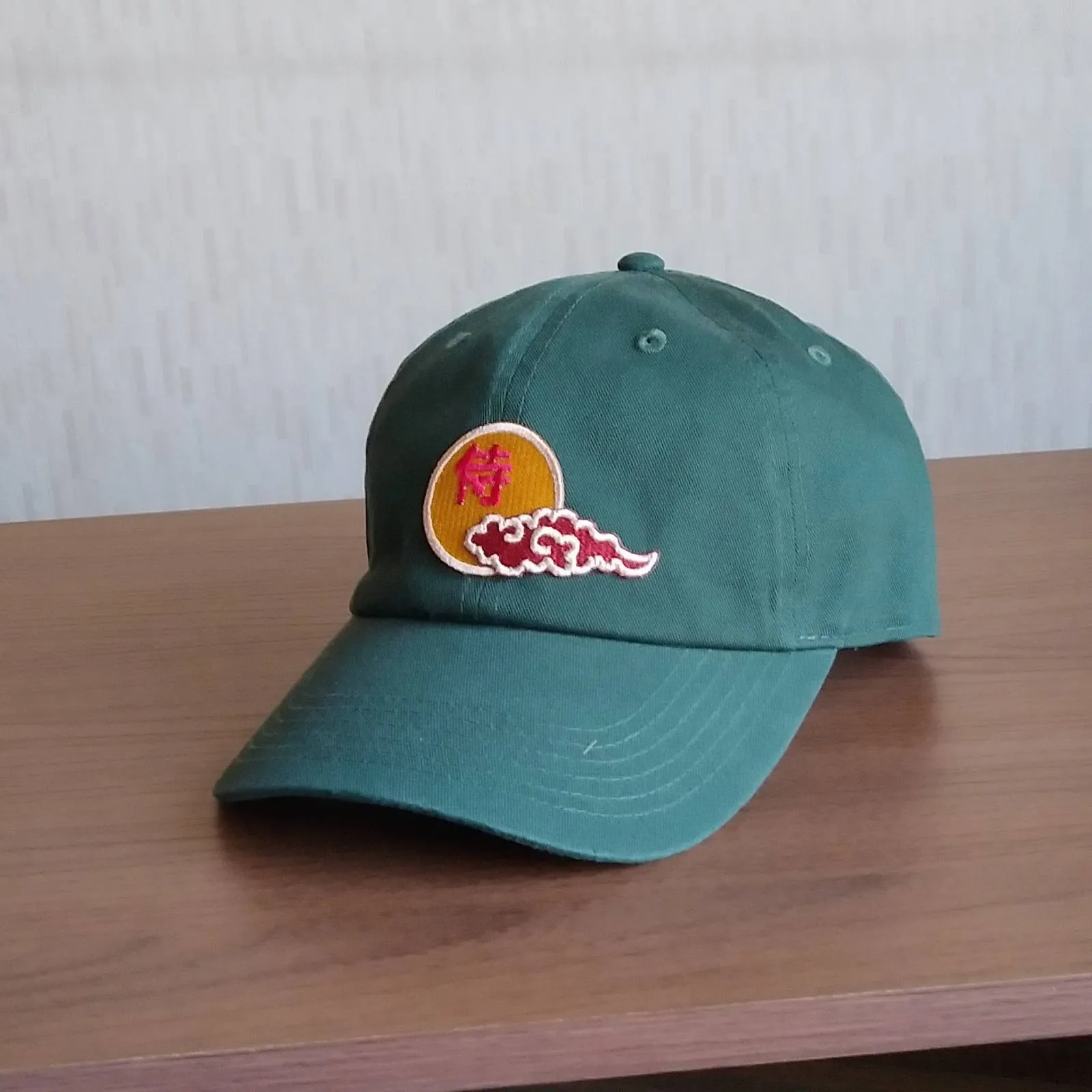 【ご紹介します！インバウンドで人気の侍をデザインしたキャップ！】侍CAP ダークグリーン