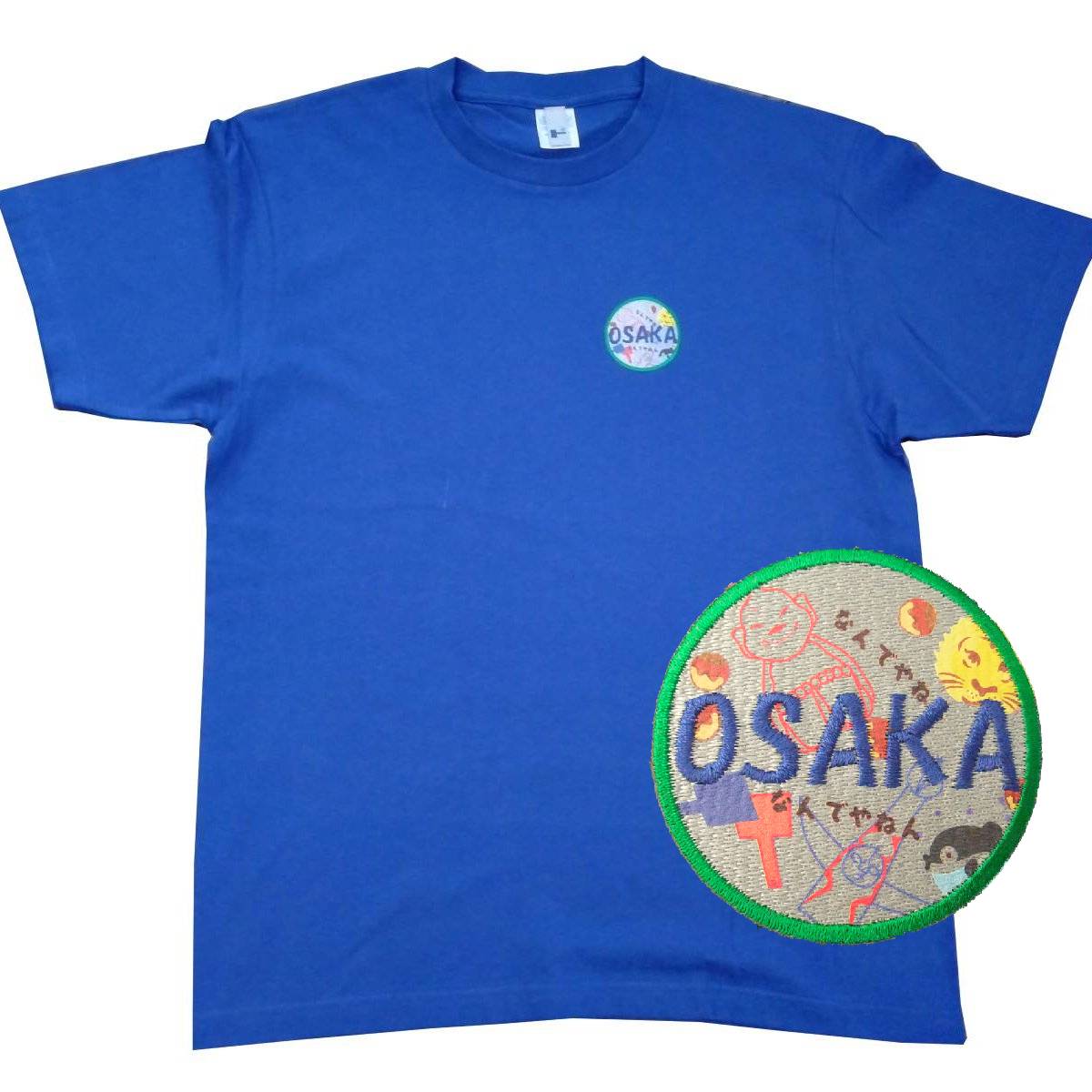 【ご紹介します！大阪をあしらったおもしろウェア！】OSAKA Tシャツ ご当地柄 ジャパンブルー