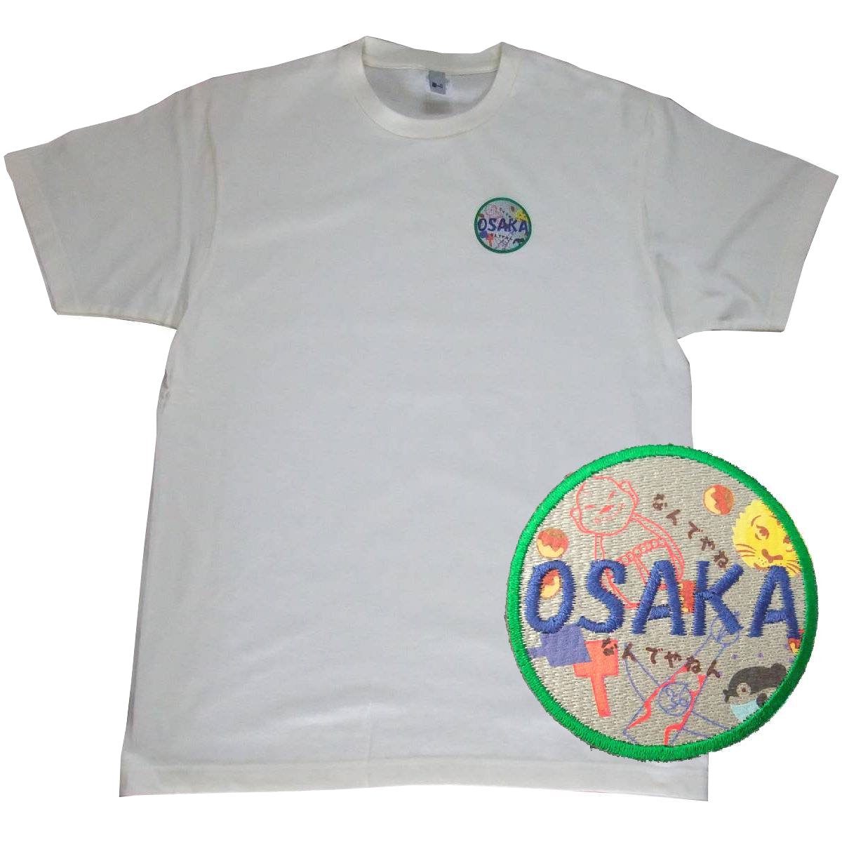 【ご紹介します！大阪をあしらったおもしろウェア！】OSAKA Tシャツ ご当地柄 アイボリー