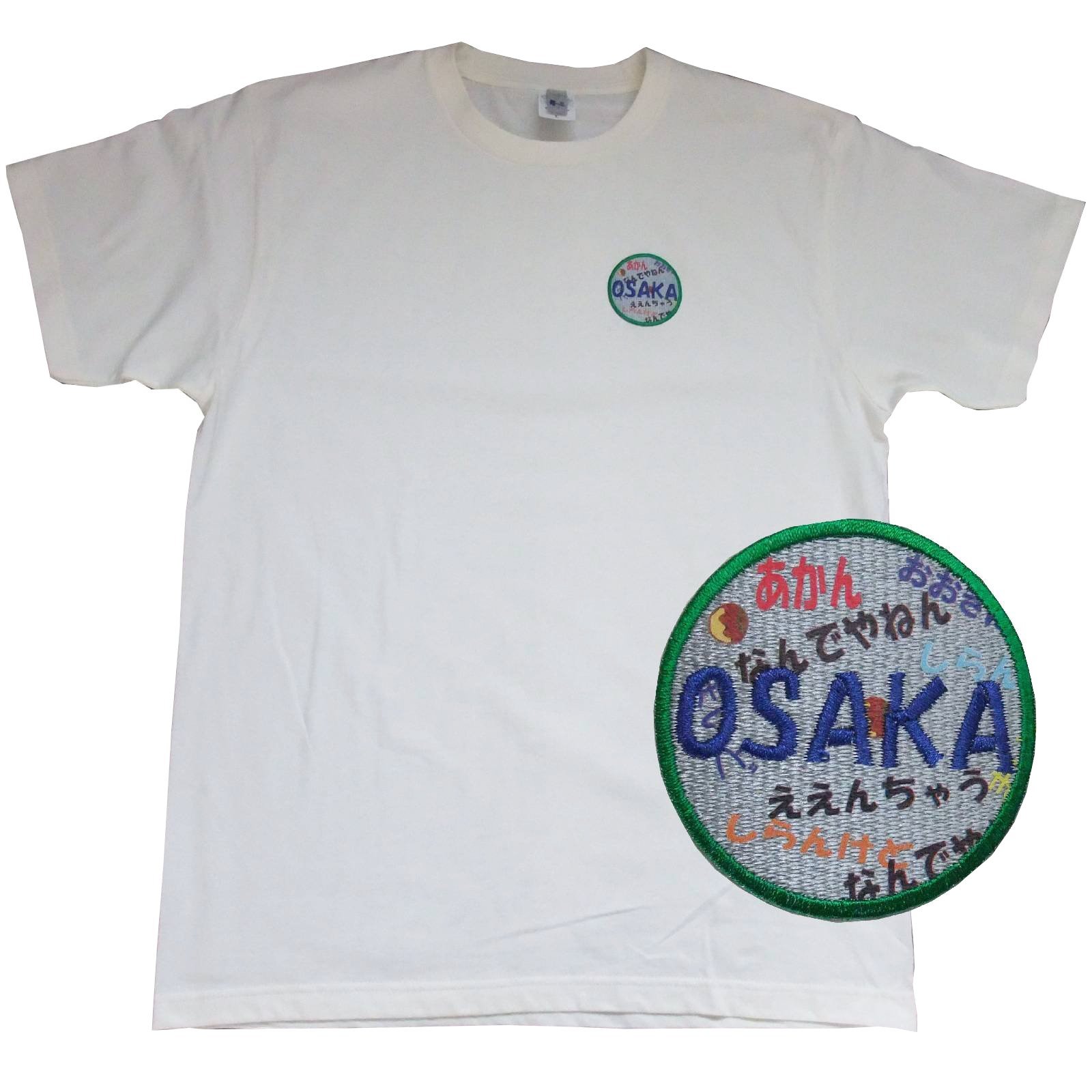 【ご紹介します！大阪をあしらったおもしろウェア！】OSAKA Tシャツ 関西弁柄 アイボリー