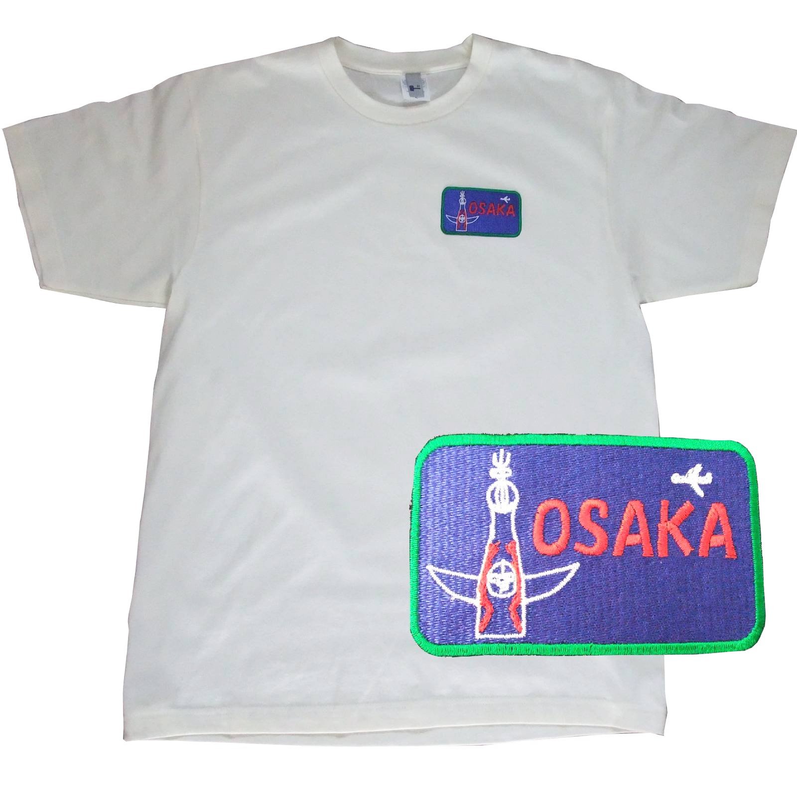 【ご紹介します！大阪をあしらったおもしろウェア！】OSAKA Tシャツ 太陽の塔 アイボリー