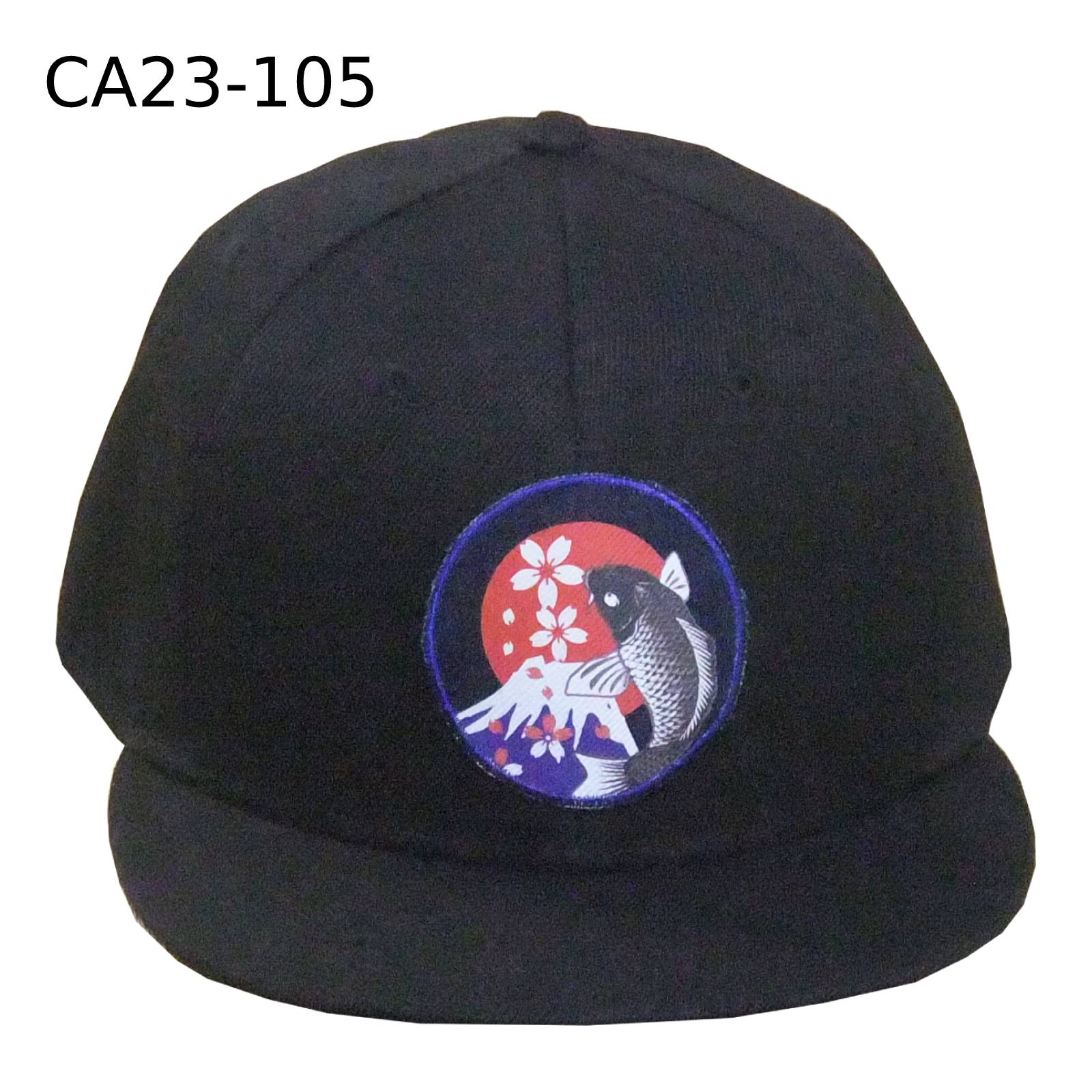 【ご紹介します！富士山をデザインした和柄キャップ！】Snapback   BB CAP 鯉桜 グレー