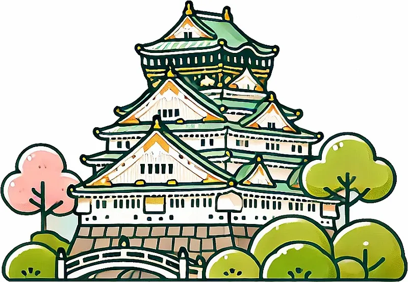 【新発売！日本製！インバウンド専用のお土産マグネット！】Floating Magnet　お城　3