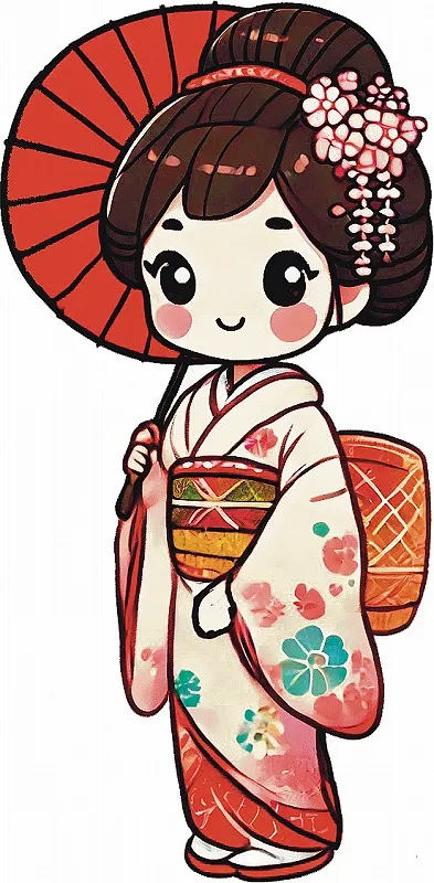 【新発売！日本製！インバウンド専用のお土産マグネット！】Floating Magnet　舞妓ちゃん　白