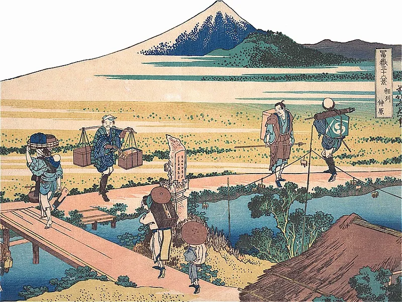【新発売！日本製！響く日本の風情！】Floating Magnet　北斎　冨嶽三十六景 6