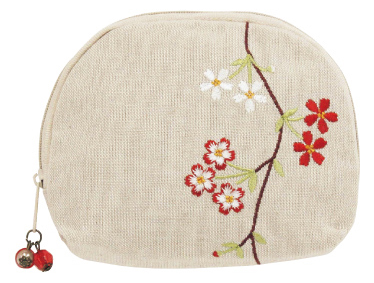 【ご紹介します！日本らしい桜の柄のファッション和雑貨！枝垂桜】ポーチ