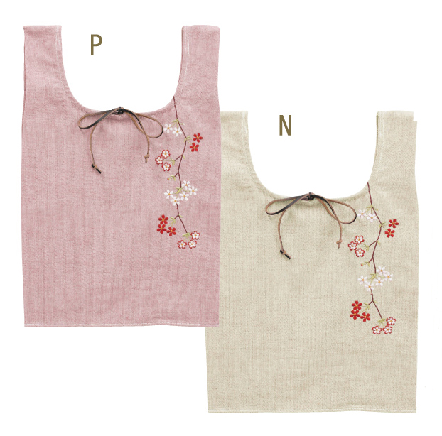 【ご紹介します！日本らしい桜の柄のファッション和雑貨！枝垂桜】エコバッグ
