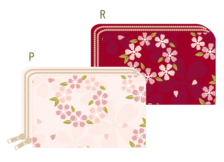 【ご紹介します！日本らしい桜の柄のファッション和雑貨！輪桜】カードケース