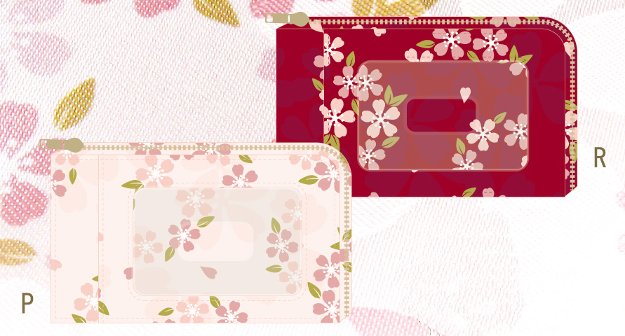【ご紹介します！日本らしい桜の柄のファッション和雑貨！輪桜】パスケース