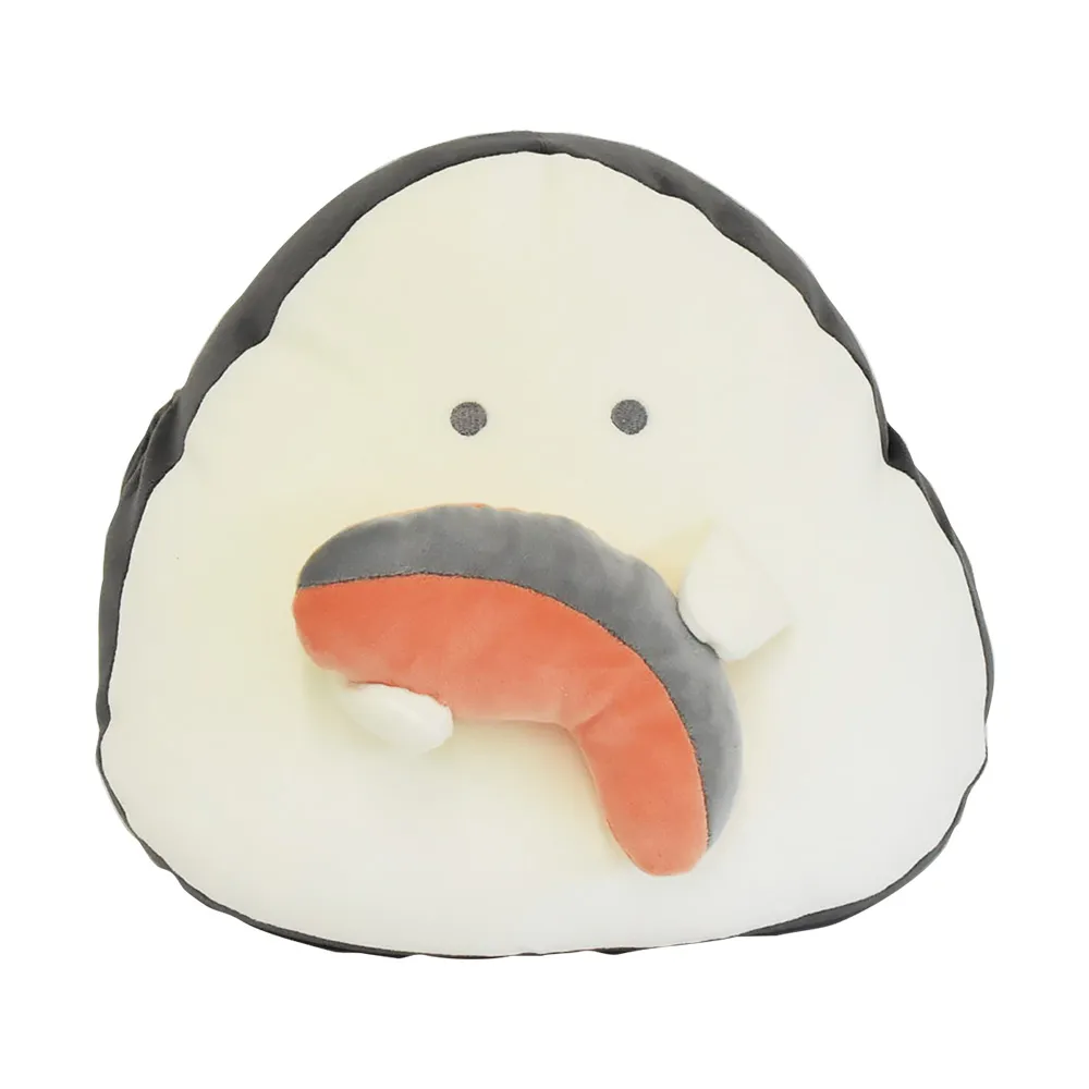【新登場！ほっこり可愛いおにぎり型のクッション！ぎゅっとおにぎりさん】ﾘﾗｯｸｽｸｯｼｮﾝ 鮭