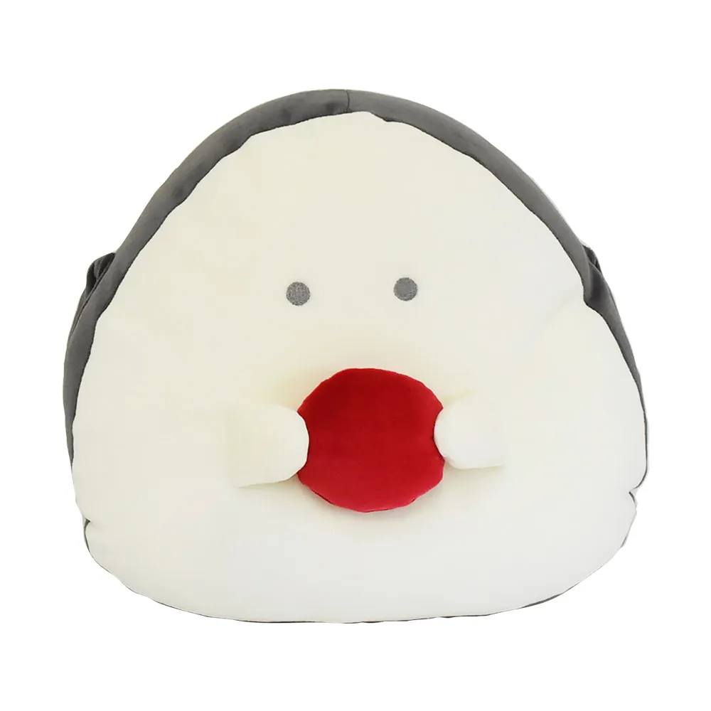 【新登場！ほっこり可愛いおにぎり型のクッション！ぎゅっとおにぎりさん】ﾘﾗｯｸｽｸｯｼｮﾝ 梅