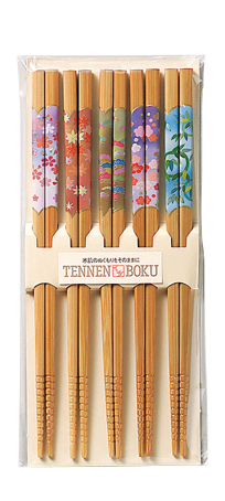【新登場！安心の日本製！お客様のおもてなしに！ご家族でも！5膳セット！天然竹】すす竹 四季暦