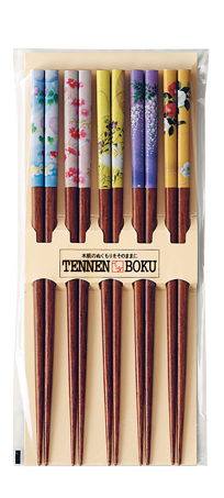 【新登場！安心の日本製！お客様のおもてなしに！ご家族でも！5膳セット！天然木】恋花