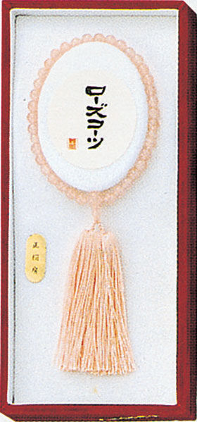 【天然素材を使用した高級念珠をお探しの方へ！】ご紹介します！　女性用　数珠　ローズクォーツ