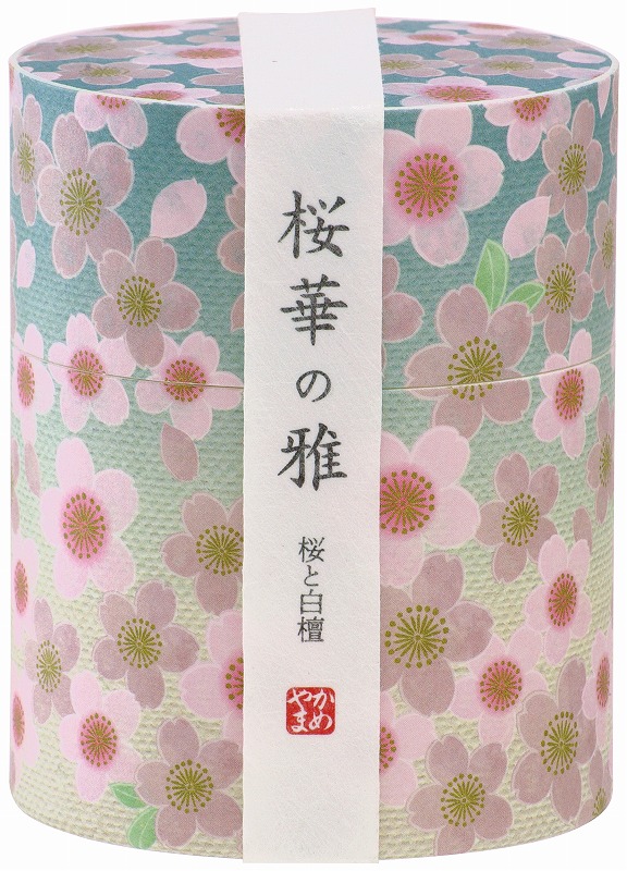 【新登場！ご進物用で好評の桜華の雅！燃焼時間10分のお線香！使いやすい筒型】桜華の雅 １０分極寸