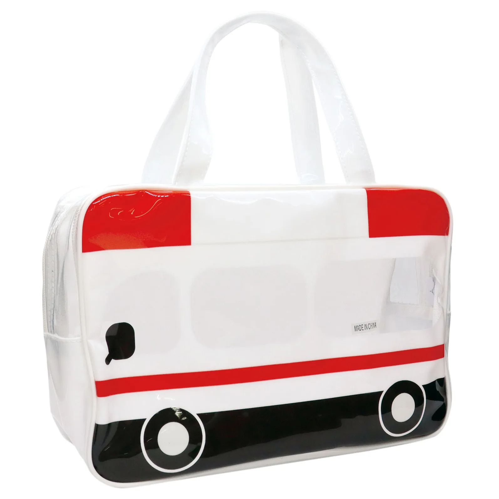 【新登場！子供達も喜ぶデザイン！nenne-futurumビニールボストンバッグ】救急車