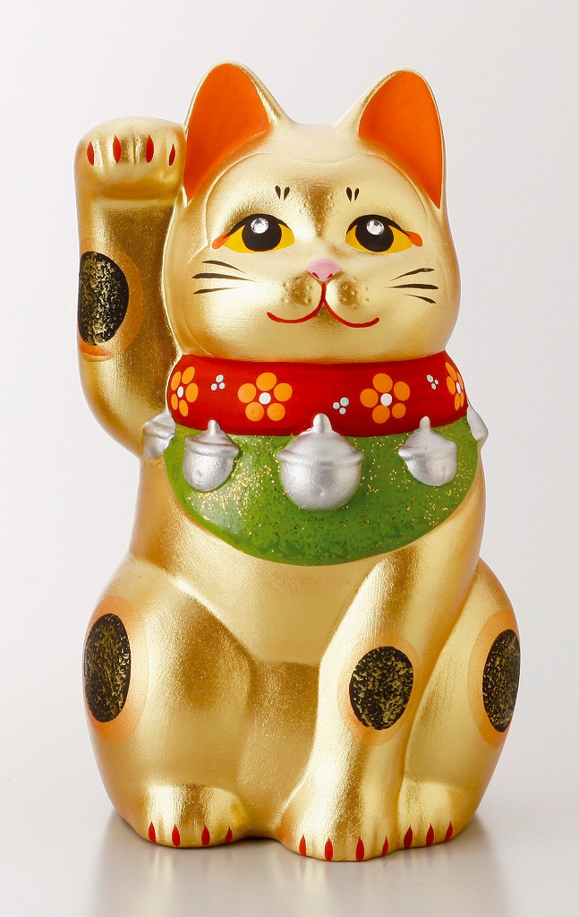 【ご紹介します！人気のクラフトマンハウスの招き猫】黄金招き猫（中）