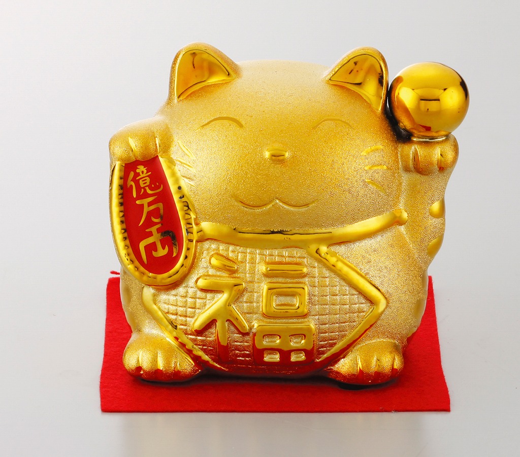 【ご紹介します！人気のクラフトマンハウスの招き猫】金運招ネコ・金球