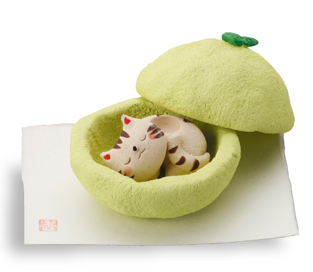 【ご紹介します！安心の日本製！アロマ用陶器】果物猫アロマ・かぼす