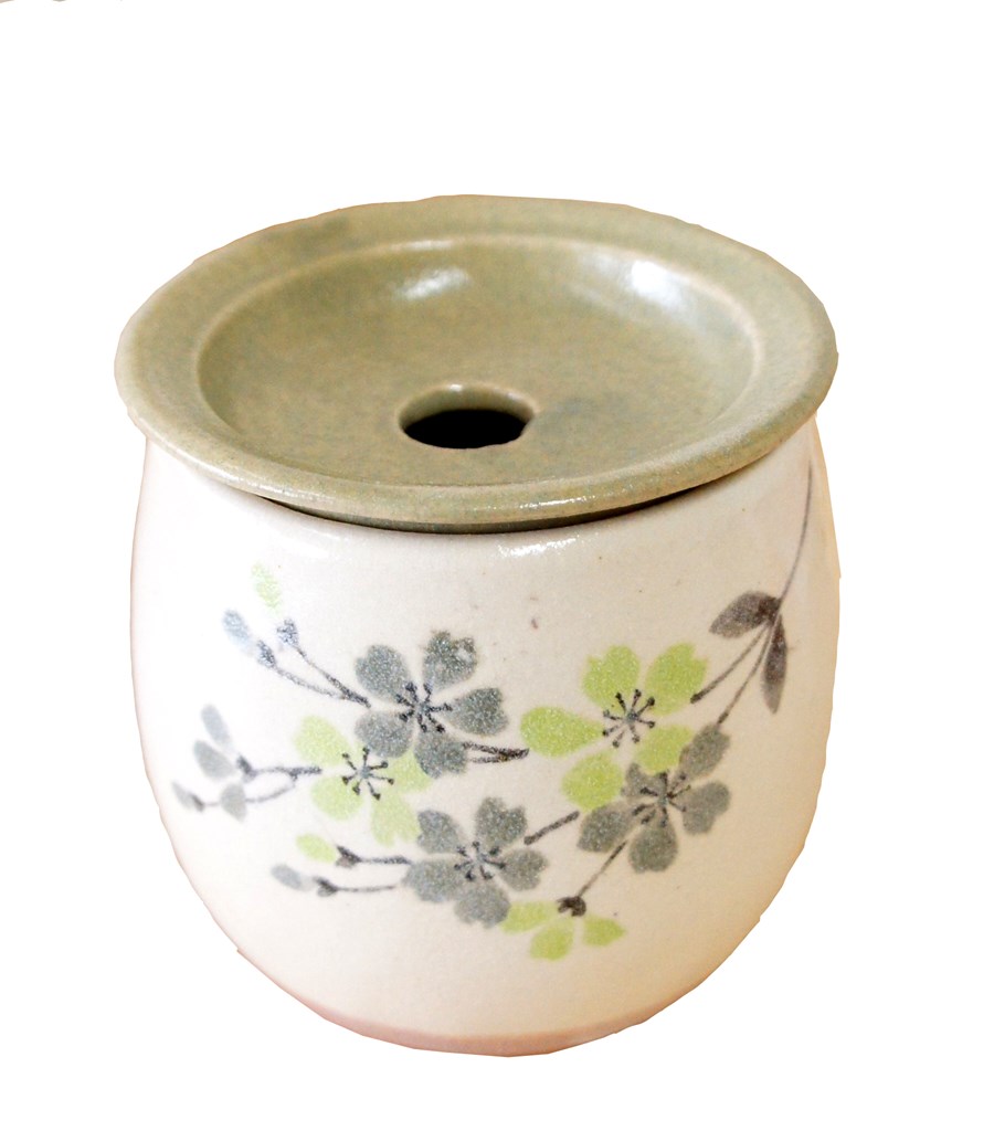 【ご紹介します！安心の日本製！クラフトマンハウスの陶器】緑風　香炉