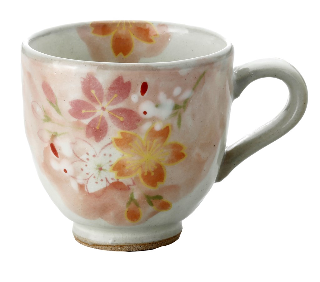 ご紹介します！安心の日本製！クラフトマンハウスの食器】花兎マグ・赤 和雑貨卸問屋