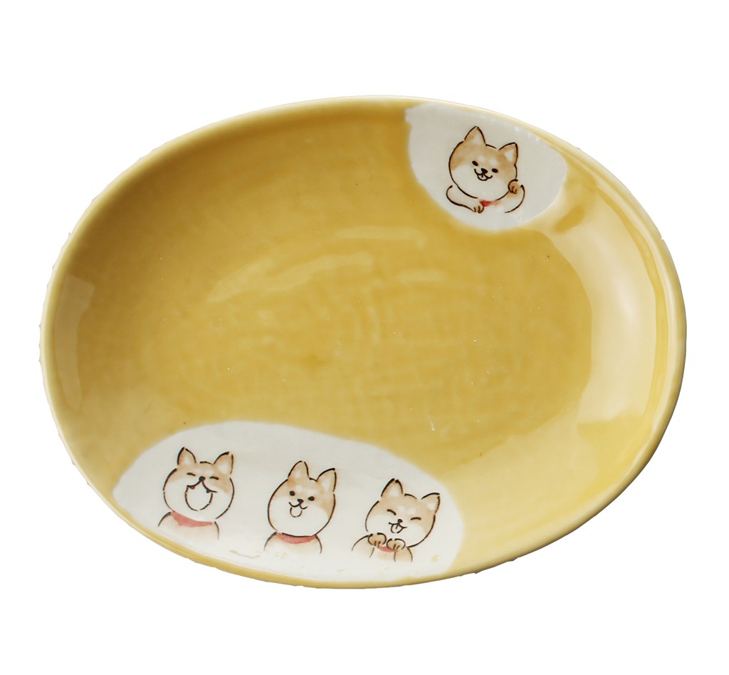 【ご紹介します！安心の日本製！クラフトマンハウスの食器】柴犬取り皿