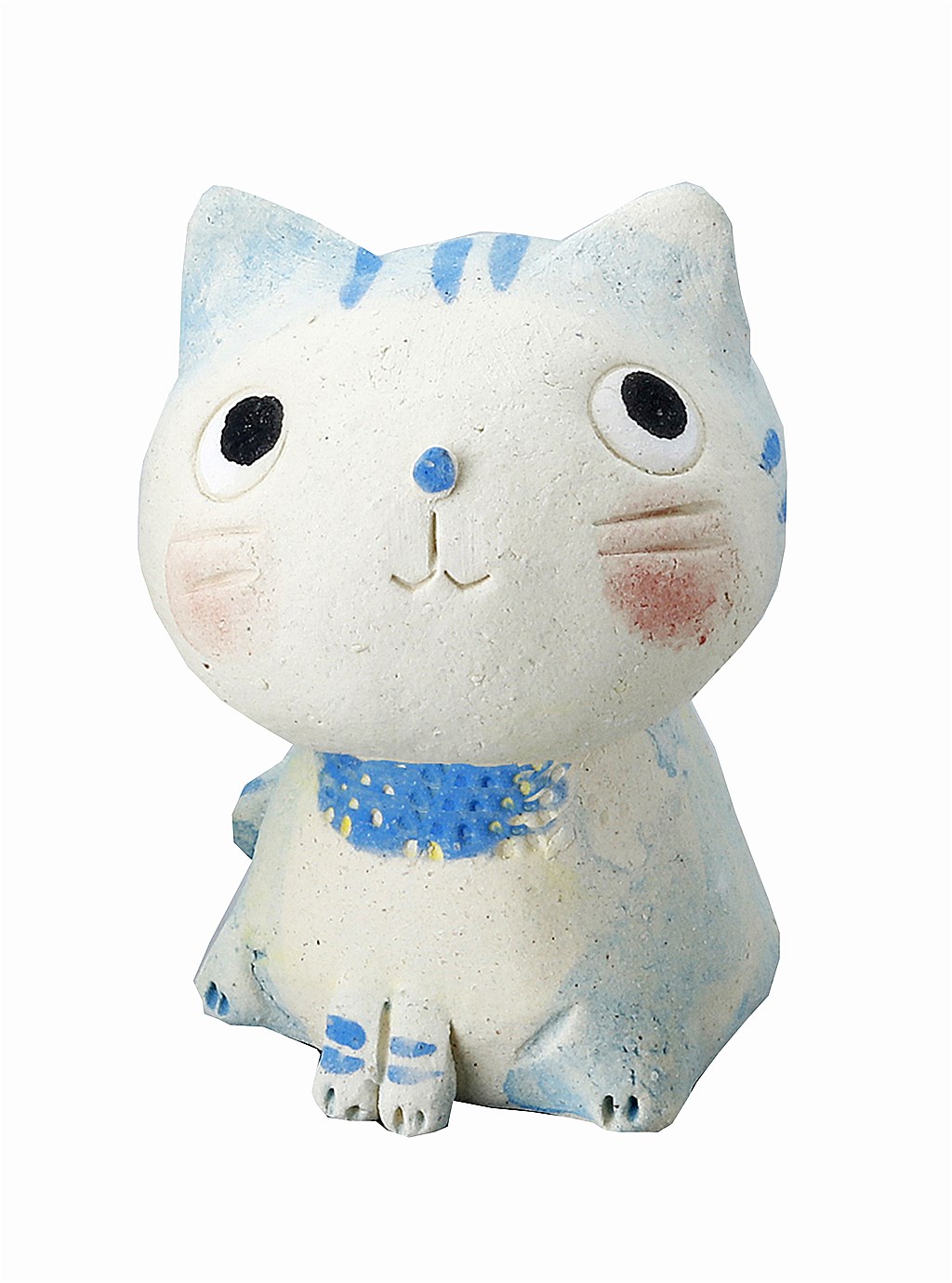 【ご紹介します！安心の日本製！クラフトマンハウスほっこりかわいい置物】赤ちゃん猫・青